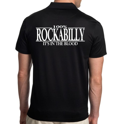 Rockabilly poloshirt schwarz - rockabilly,